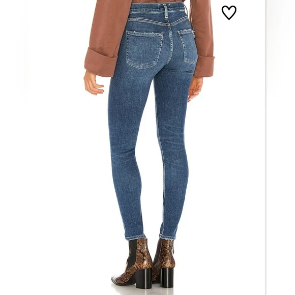 Agolde Jeans Women Size 25 Blue Sophie Style Slim Leg Mid Wash Denim - Picture 2 of 14